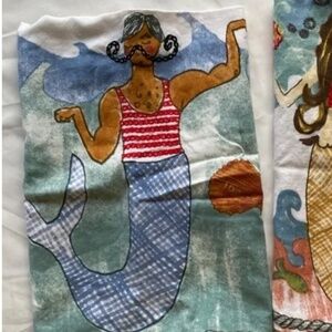 Urban Outfitters Merman tea towel